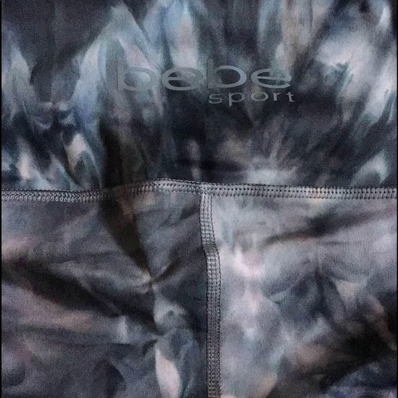 SOLD - Bebe Sport Grey Tie Dye Ankle Length Leggings - XL - NWT - Picture 6 of 10